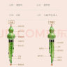 相思鸟 葫芦丝乐器 白铜胶木三音C调葫芦丝初学 仿绿玉 XS1004 实拍图