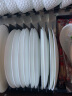 陶相惠陶瓷骨碟家用釉下彩7英寸菜碟子10个点心盘平盘纯白吐骨盘子套装 实拍图