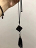 诗素漫父亲节礼物实用送爸爸手工diy车挂创意双面檀木创意挂件生日礼品 老爸/平安 黑檀 实拍图