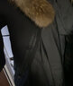 雅鹿反季情侣款羽绒服男女同款冬季长款连帽大毛领派克服加厚极寒外套 黑色 185 实拍图