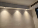 雷士照明（NVC）led家用小山丘射灯嵌入式客厅防眩小孔灯天花灯商用小桶灯 5W 三色 铝材漆白75-85mm 实拍图