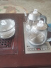 新飞全自动上水电热水壶玻璃泡茶桌茶台烧水壶一体机烧水器大容量办公室功夫茶煮水壶茶具套装泡茶机 1L 37x20双边上水三合一（烧水+消毒+煮茶） 实拍图