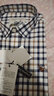 Colombass长袖衬衫男纯棉免烫条纹格子大码男士商务休闲衬衣 PL162都市格子 L （40） 实拍图