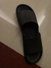 IQGD居家拖鞋男女室内室外浴室防滑轻盈便携柔软静音回弹漏水凉拖鞋夏 条纹漏水拖-黑色 42-43 实拍图