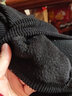 岚杳加绒加厚灯芯绒裤女秋冬新款高腰宽松运动裤显瘦休闲裤子 黑色【加绒加厚 】 M 建议95-115斤 实拍图