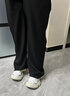 Semir森马【裤福袋】裤女肌理个性慵懒风女裤夏季显瘦裤子 E款【华夫格面料】-黑色 XL 实拍图