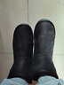 森馬（Senma）雪地靴韩版百搭短筒加绒保暖平底棉鞋男靴719416203 黑色 39码 实拍图