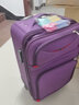 卡帝乐鳄鱼牛津布行李箱登机箱皮箱拉杆箱男女结实耐用密码扩容万向轮旅行箱 紫色（升级版容量扩展） 22英寸 实拍图