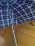 天堂伞 新品伞格子雨伞强力拒水折叠伞经典三折商务伞韩版男女学生双人 单人格子伞  大蓝格7骨 实拍图