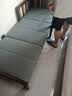 木公子单人沙发床实木可折叠阳台多功能简约现代办公室午休小户型伸缩床 0.85米弯扶手胡桃色 海棉款坐垫 实拍图