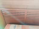 正圣2个起拍】暖气罩遮挡板定做格栅装饰网铁艺百叶老式暖气片防尘罩 【红榉木色-仿木纹】洞口尺寸：60 X 120cm 实拍图