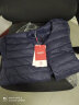 鸭鸭（YAYA）佟丽娅同款轻薄羽绒服男女同款短款休闲内胆薄款冬季保暖防寒外套 藏青色-YE3C700311Y L 实拍图