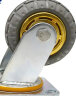 海斯迪克gnjz-99高弹力脚轮工业重型手推车轮橡胶轮4寸万向轮 实拍图