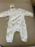拉比（Labi Baby）婴儿连体衣男童女童纯棉哈衣婴儿衣服宝宝爬服2件装 灰绿59 晒单实拍图