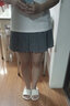 萝美酱百褶裙女夏季短裙jk制服小裙子学院风高腰春秋a字半身裙小个子 浅灰色常规款（抗皱西装面料） L 【建议105-115斤】 实拍图