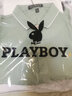 花花公子（PLAYBOY）短袖T恤男夏季POLO打底衫男士商务休闲翻领潮流半袖男装 豆绿 XL  实拍图