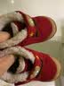 MIKIHOUSE学步棉鞋秋冬宾斯熊内里绒保暖学步鞋上翘鞋头舒适HOTBISCUITS 红色 14 （适合脚长13.5cm） 实拍图