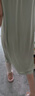 芬腾睡裙女2025年新品夏季凉感优可丝V领蕾丝拼接短袖裙家居服 实拍图