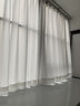 馨菲羽幻影纱窗帘纱帘透光不透人客厅阳台飘窗装饰白纱窗纱2025年新款纱 霜白色 宽1.0*高1.3挂钩促销一片装 实拍图