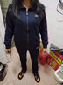邦奥瑞达中老年人运动套装女春秋三件套妈妈装中年妇女休闲运动服冬装外套 1522深蓝（内搭长袖） XL（建议105-118斤） 实拍图