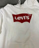 Levi's【特价来袭】李维斯情侣同款经典宽松休闲logo套头连帽卫衣 白色 19622-0018 L 实拍图