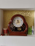 康巴丝（Compas）座钟古典欧式座钟复古客厅装饰台钟卧室床头石英钟 3096咖木色 实拍图