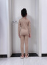 舞东方德绒儿童肤色保暖内衣秋冬季女童舞蹈服肉色加绒打底衣隐形打底衫 肉色-德绒【上衣+裤子】 160 (身高150-160厘米) 实拍图