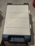 悦卡后备箱收纳箱 车载储物箱置物箱 汽车可折叠整理箱双盖款40L白蓝 实拍图