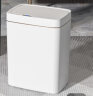 彩妃（CaiFei）智能垃圾桶全自动感应式垃圾桶带盖厨房卫生间客厅卧室垃圾筒大号 【轻奢款】 白金色 15L 升级充电版 实拍图