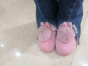 梵蔚可爱儿童棉拖鞋包跟女亲子拖鞋小孩男女童中大童宝宝家居棉鞋冬季 皮红大童大人 40-41 建议38-39码脚穿 实拍图