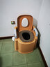 宝贝时代 【免安装】移动马桶老人坐便椅坐便器孕妇马桶老年人家用蹲坑凳 如厕不黑【感应灯+房间用】卡其 实拍图