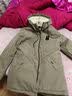 花花公子（PLAYBOY）加绒加厚外套男士秋冬款中长款风衣新款连帽保暖休闲百搭棉衣夹克 卡其色 加绒 4XL 实拍图