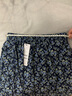百图betu女装春新款半身裙法式气质蓝调碎花高腰显瘦裙子2402T89 藏青 S 实拍图