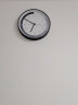 BBA挂钟创意卡通钟表可爱家用客厅儿童房卧室挂墙时钟 极简灰蓝30cm 实拍图