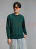 真维斯（Jeanswest）毛衣男圆领宽松情侣本命年龙年衣服上衣2025秋新款男保暖衣服KC 墨绿色2850 M 实拍图