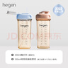 HEGEN海格恩 儿童水杯学饮杯直饮喝水杯9个月以上宝宝多功能吸管牛奶杯 吸管杯（蓝色）+ 喝水杯（粉色） 实拍图