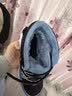Skechers斯凯奇儿童绒绒靴雪地靴保暖男童棉鞋防寒加绒高帮女童靴660092L 男童/黑色/浅蓝色/BKLB 37 实拍图