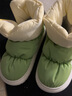 利达妮（TZLDN）全包跟棉拖鞋男冬季高帮雪地靴居家厚底保暖户外穿防水棉鞋女冬天 黄绿色【高帮保暖】 40-41 【标准码】 实拍图