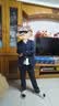 罗蒙儿童西装套装男童主持人花童礼服演出服 蓝线格五件套 150 实拍图