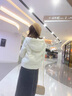 佰蓝娇羽绒服女短款2025冬季女装新款高端时尚品牌小个子白鸭绒加厚外套 白色 M （推荐105斤以下） 实拍图