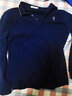 与狼共舞【纯棉舒适】POLO衫男装秋季经典轻商务通勤百搭长袖POLO衫轻正装 102深蓝 175/92A 实拍图