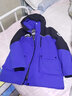 雪中飞【御寒】儿童羽绒服男童新年羽绒外套女童羽绒服中大童冬工装加厚 蓝色 160 实拍图