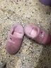 惠夫人冬季情侣棉拖鞋厚底包跟家居家室内防滑加绒韩版保暖棉拖鞋女 包跟款 栗紫 40-41 【适合39-40码穿】 实拍图