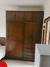 沃木 实木衣柜 推拉门现代简约家用大衣柜衣橱 橡木卧室衣柜储物柜 顶柜（1.8米）【FS-308-02】 实拍图