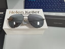 海伦凯勒太阳镜男高清偏光驾驶复古潮流防强光飞行员蛤蟆镜配近视有度墨镜 枪框+水银-HD21（无度数 实拍图