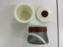 南山先生 旅行茶具套装日式便携防烫手抓茶壶一壶三杯东篱快客杯 东篱快客杯竹环款鸦青_茶白 实拍图