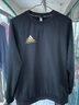 阿迪达斯（adidas）卫衣男圆领套头衫春季防风保暖长袖外套 黑金（棉） L  实拍图