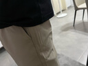京东京造【抗皱速干】休闲裤男裤子男宽松短裤男装工装裤速干 卡其31 实拍图