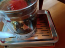 韩笑 不锈钢茶盘家用客厅沥水托盘小铁茶盘加厚桌面漏水功夫茶具套装 日式储水茶盘30×24×5CM 无规格 实拍图