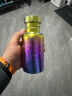 钛途（TITO TITANIUM） 纯钛水壶99.5%钛合金单层自行车骑行运动户外水瓶水杯 冰花炫彩420ml钛水壶 实拍图